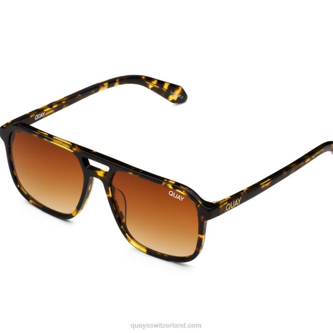 im Flug 00HB860 glänzend gelb schildpatt/orange Frauen Quay - Quay brille