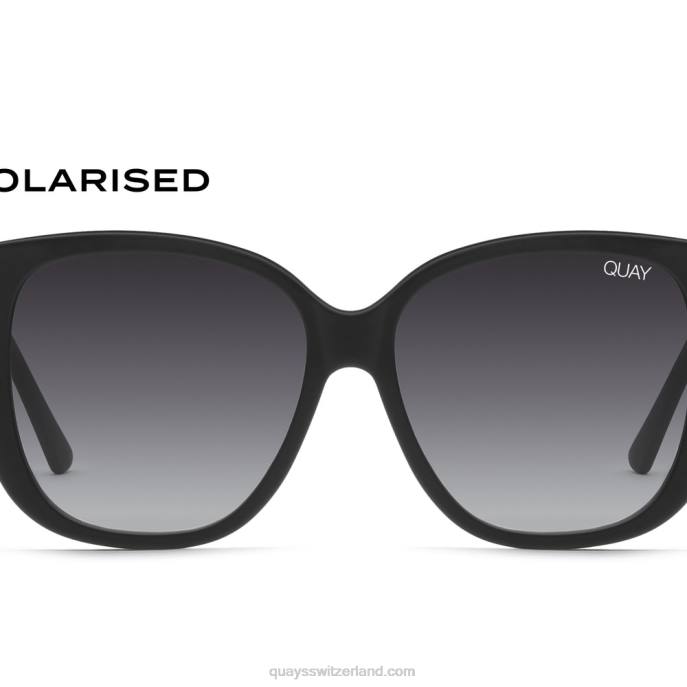 Quay sonnenbrille - immer danach 00HB834 mattschwarz/rauch polarisiert Frauen Quay