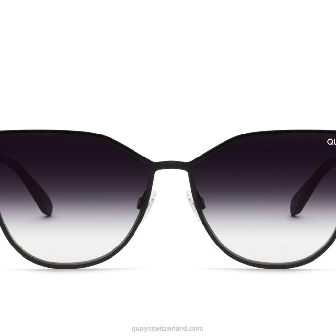 Quay sonnenbrille - in Verfolgung 00HB81 schwarz/verblassen Frauen Quay