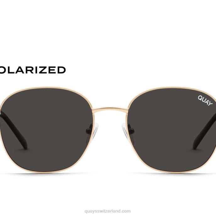 Quay sonnenbrille - jezabell 00HB48 gold/rauch polarisiert Frauen Quay