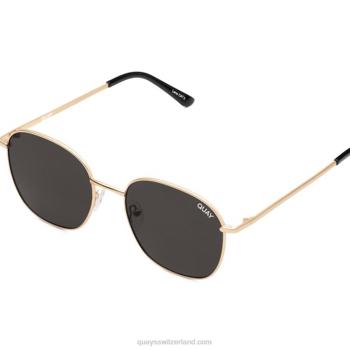 Quay sonnenbrille - jezabell 00HB48 gold/rauch polarisiert Frauen Quay