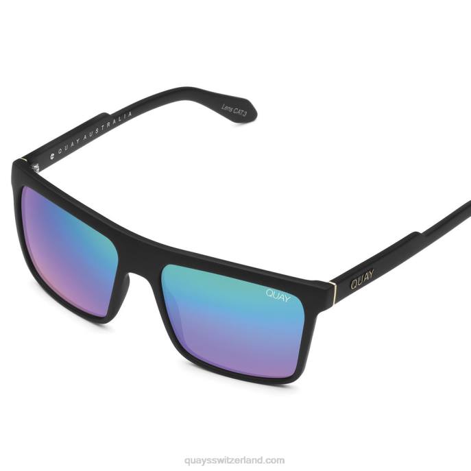 Quays Switzerland - lass es laufen 00HB910 mattschwarz/navy polarisiert Frauen Quay