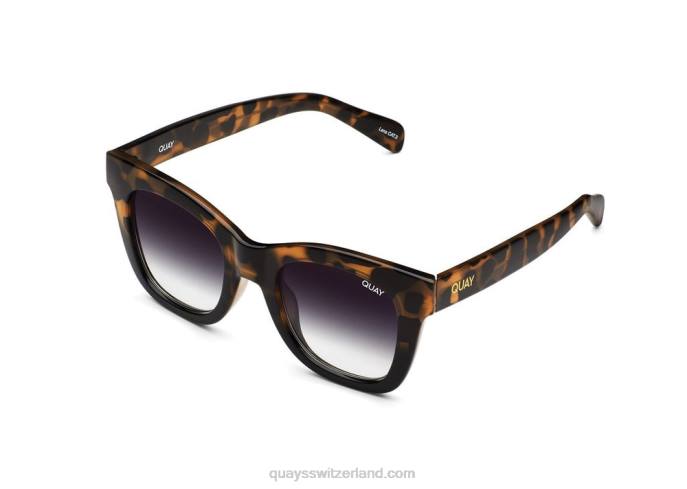 nach Geschäftsschluss 00HB540 Schildpattschwarz/Fade Frauen Quay - Quay brille