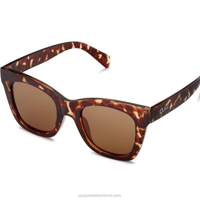 Quay sonnenbrille - nach Geschäftsschluss 00HB828 schildpatt/braun polarisiert Frauen Quay
