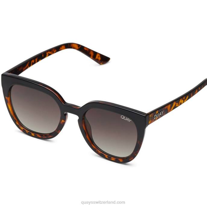 Quays Switzerland - nein 00HB106 schwarz schildpatt/braun polarisiert Frauen Quay