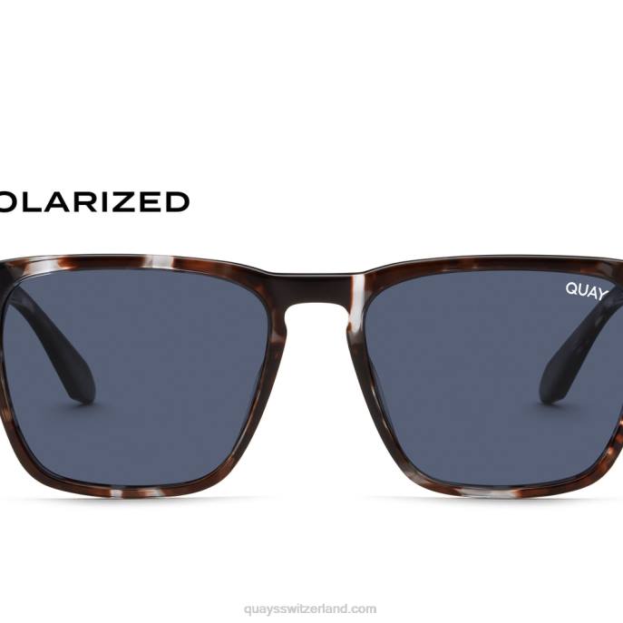 Quays Switzerland - nicht angeschlossen 00HB130 Blau Schildpatt/Navy polarisiert Frauen Quay