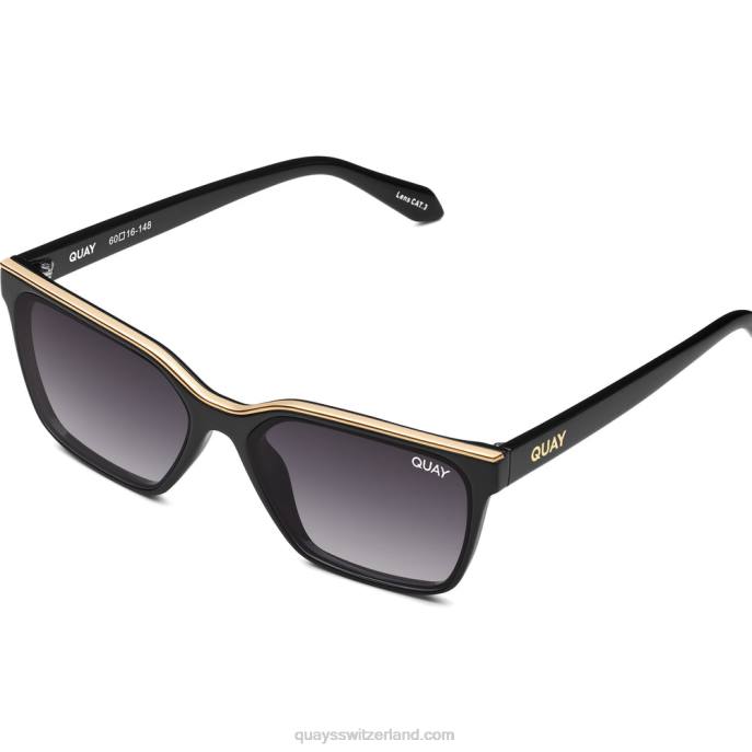 obersten Regal 00HB71 schwarzer Rauch Frauen Quay - Quay brille