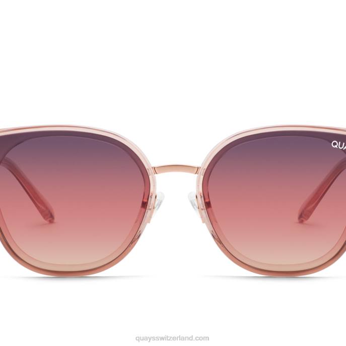 platt 00HB546 Champagner/Marinerosa Frauen Quay - Quay brille
