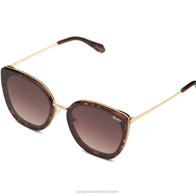 Quay sonnenbrille - platt 00HB547 schildpatt/braun Frauen Quay