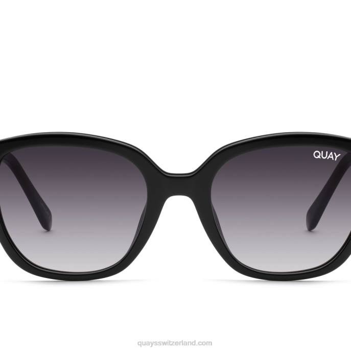 Quay sonnenbrille - rufen Sie mich an 00HB114 schwarzer Rauch Frauen Quay