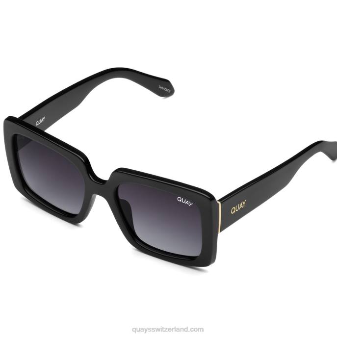 totale Stimmung 00HB503 schwarz/rauch polarisiert Frauen Quay - Quay brille
