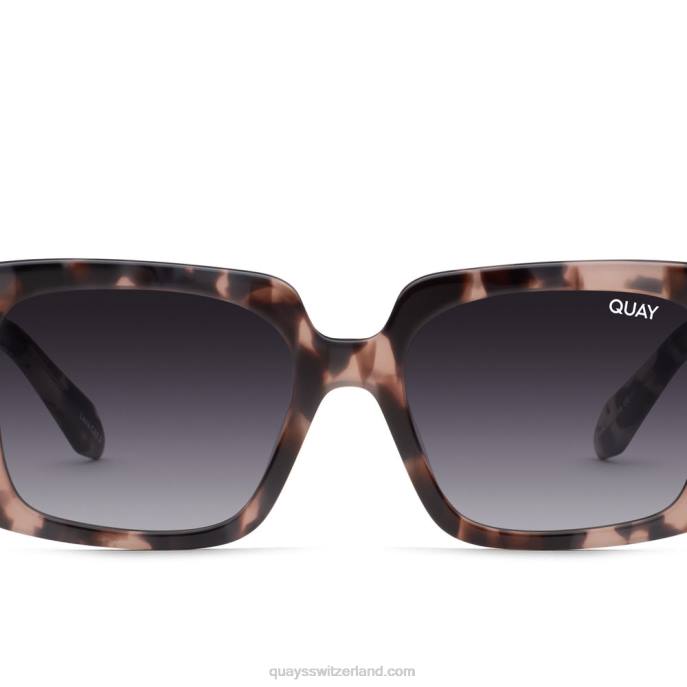Quay sonnenbrille - totale Stimmung 00HB504 Milchschildkröte/Rauch Frauen Quay