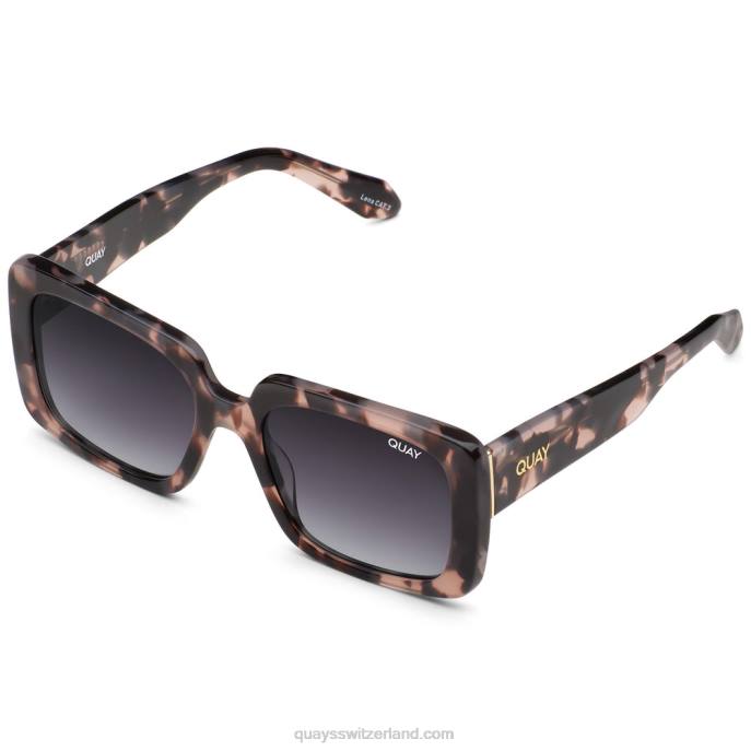 Quay sonnenbrille - totale Stimmung 00HB504 Milchschildkröte/Rauch Frauen Quay