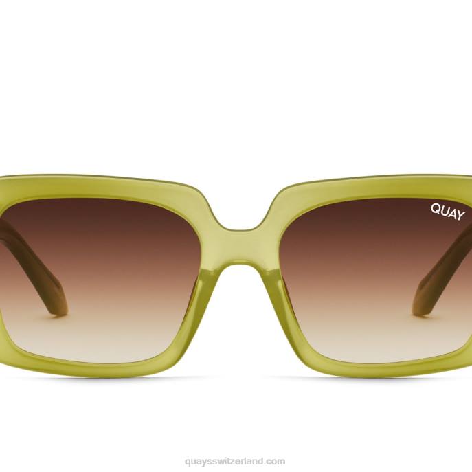 totale Stimmung 00HB506 Grün Braun Frauen Quay - Quay brille