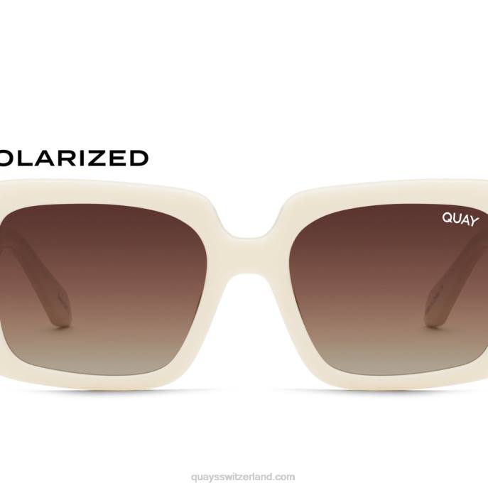 Quays Switzerland - totale Stimmung 00HB64 knochen/braun polarisiert Frauen Quay
