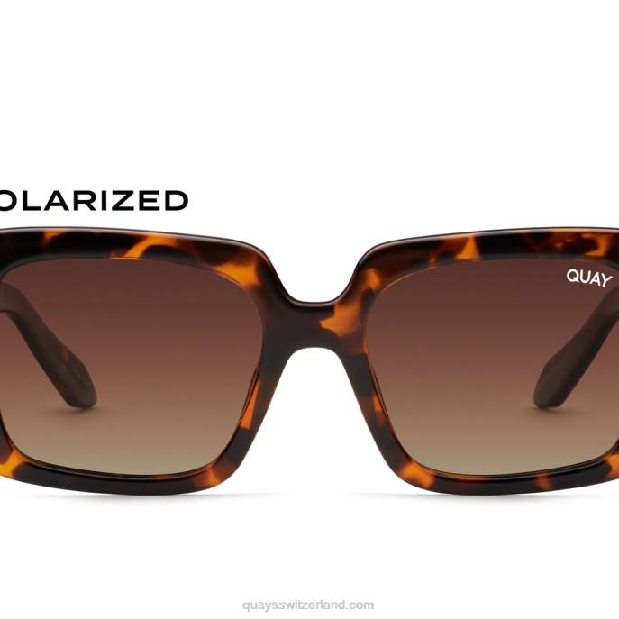 totale Stimmung 00HB65 schildpatt/braun polarisiert Frauen Quay - Quay brille