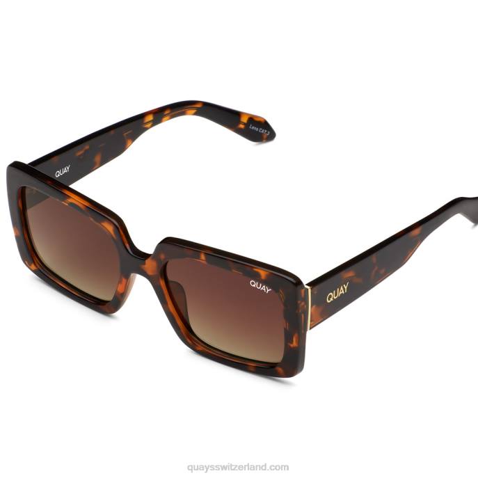 totale Stimmung 00HB65 schildpatt/braun polarisiert Frauen Quay - Quay brille