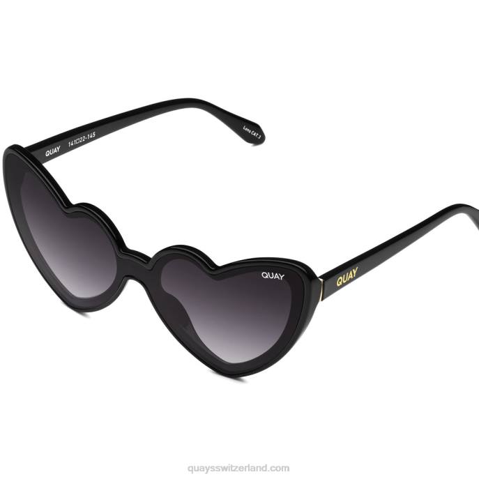 von der Liebe angeschlagen 00HB857 schwarzer Rauch Frauen Quay - Quay brille