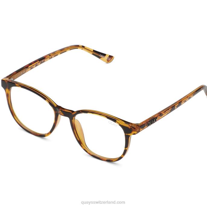 Quay sonnenbrille - Blaupause mittleres blaues Licht 00HB434 Schildkröte/klarQuay