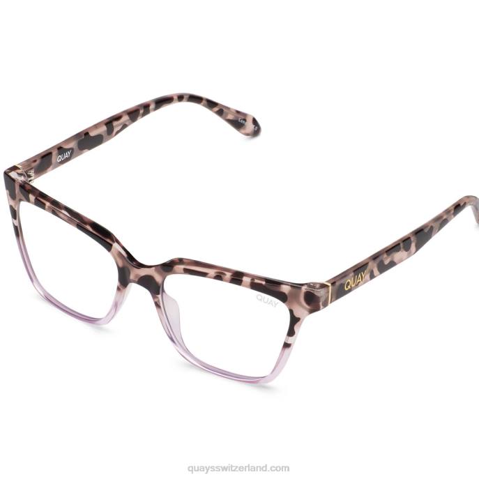 CEO blaues Licht 00HB1081 milchig schildkröte bis flieder/klarQuay - Quay brille