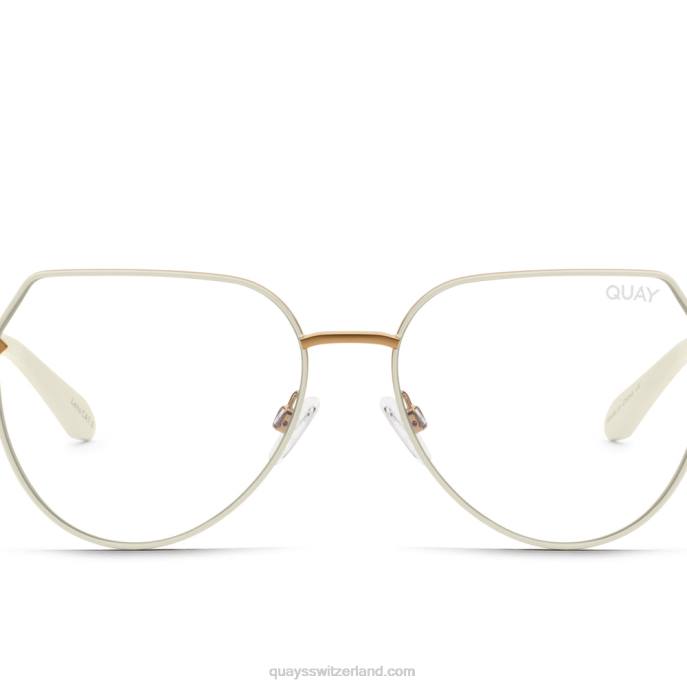 Quay sonnenbrille - Hauptfigur blaues Licht 00HB1106 Bronze/klarQuay