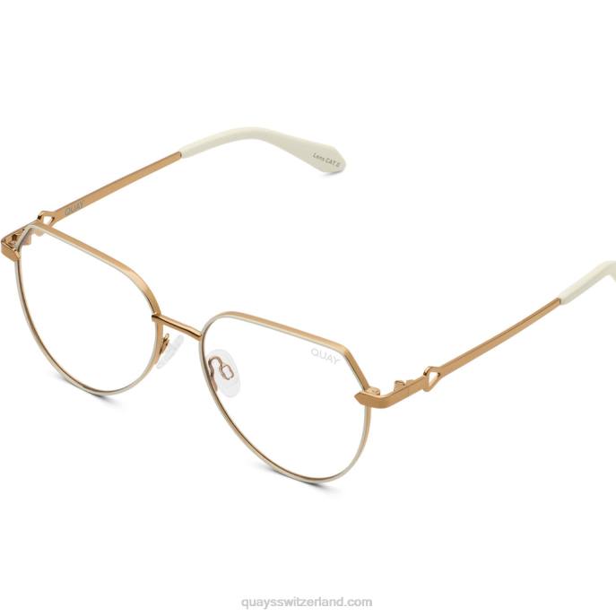 Quay sonnenbrille - Hauptfigur blaues Licht 00HB1106 Bronze/klarQuay
