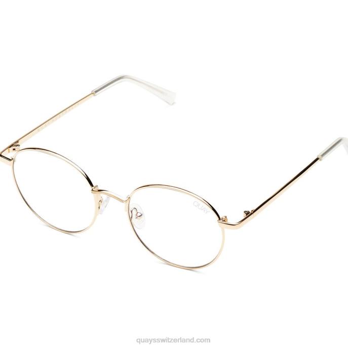 Ich sehe dich blaues Licht 00HB1099 gold/klarQuay - Quay brille