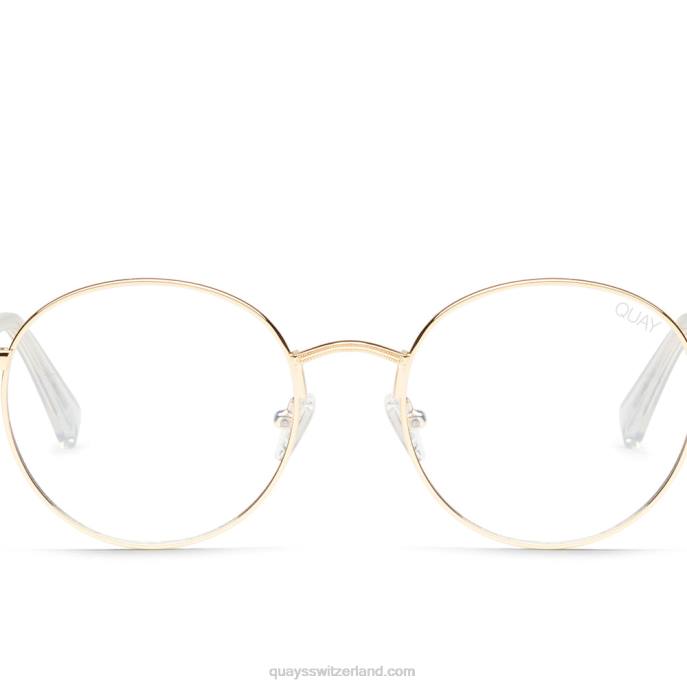 Quays Switzerland - Ich sehe dich blaues Licht 00HB453 gold/klarQuay