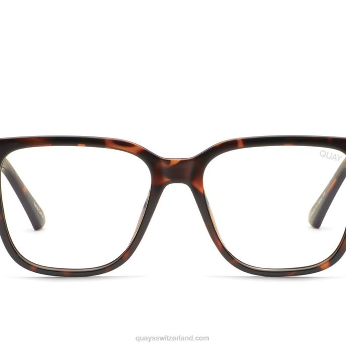 Quay sonnenbrille - Kabelgebundenes blaues Licht 00HB425 Schildkröte/klarQuay