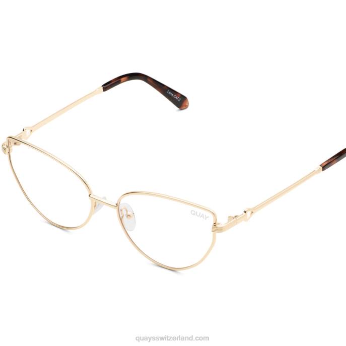 Quays Switzerland - Schachmatt blaues Licht 00HB462 gold/klarQuay