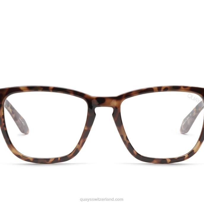 fest verdrahtetes blaues Licht 00HB439 Schildkröte/klarQuay - Quay brille