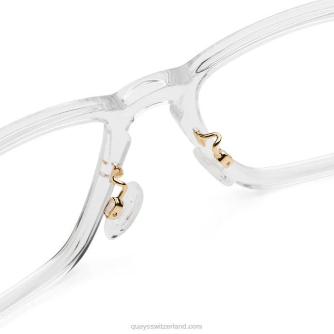 festverdrahtete große niedrige Brückenpassform 00HB1090 klarQuay - Quay brille