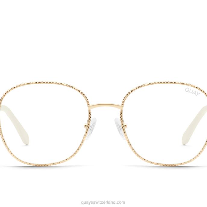 Quays Switzerland - jezabell textur blaues licht 00HB444 gold/klarQuay
