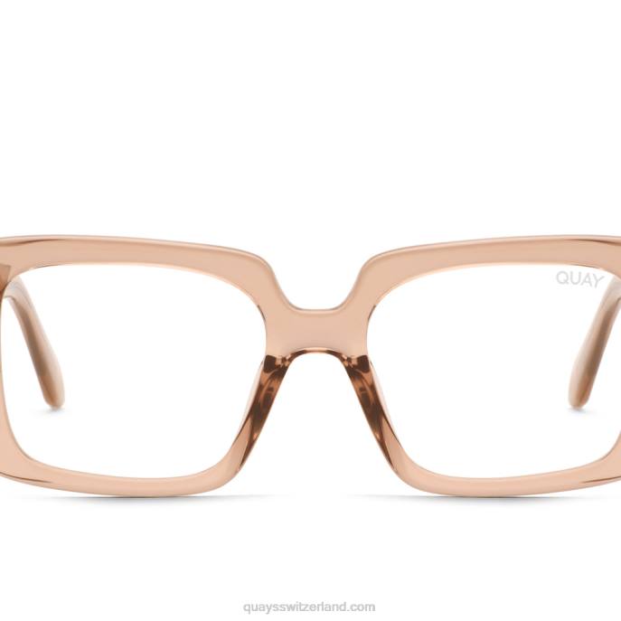 Quay sonnenbrille - totale Stimmung blaues Licht 00HB464 Hafer/klarQuay
