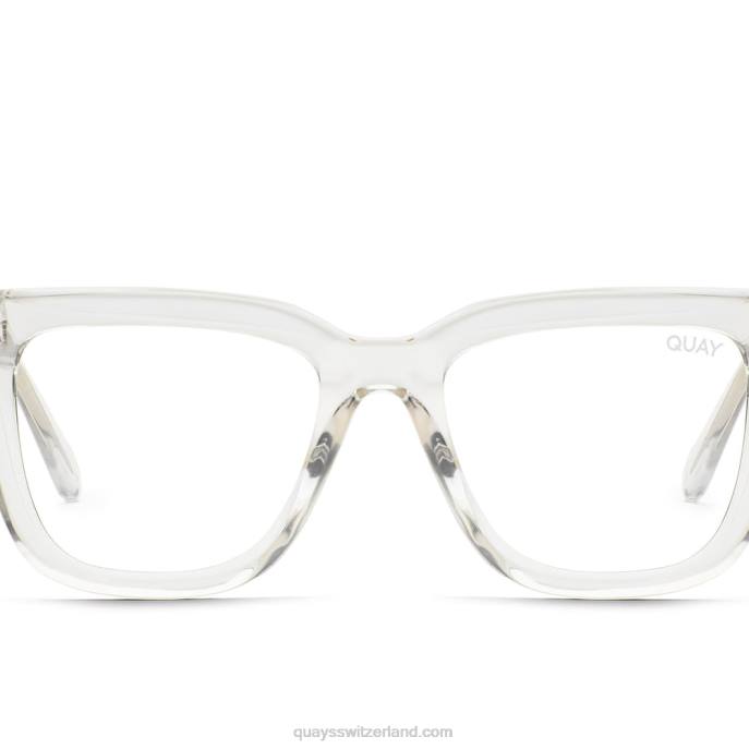 verdrahtetes abgeschrägtes blaues Licht 00HB463 klarQuay - Quay brille