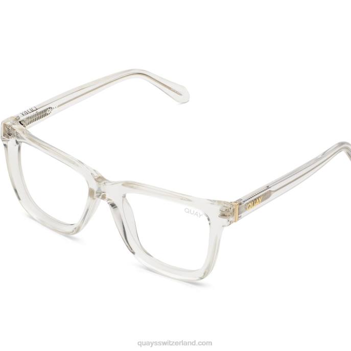 verdrahtetes abgeschrägtes blaues Licht 00HB463 klarQuay - Quay brille