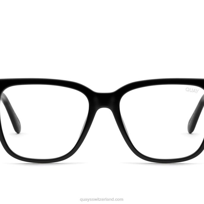 verdrahtetes großes blaues Licht 00HB1072 schwarz/klarQuay - Quay brille