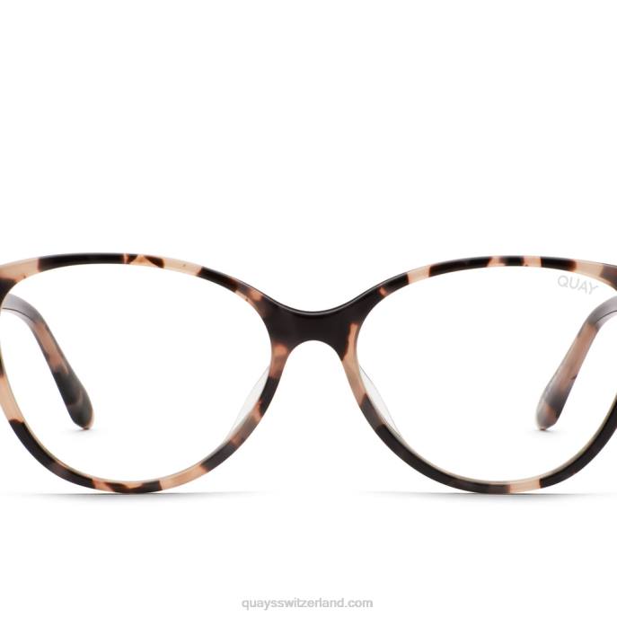 wahr, das blaue Licht 00HB1102 milchig schildkröte/klarQuay - Quay brille