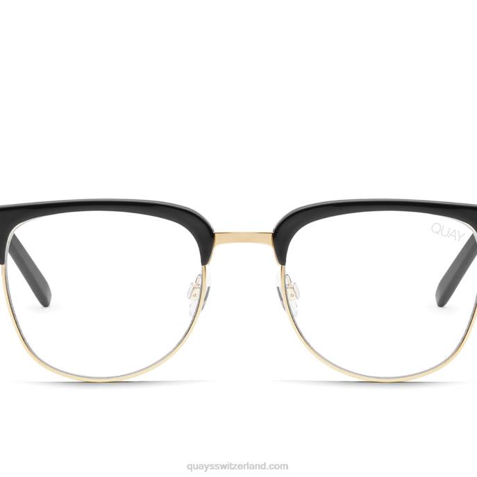 Quay sonnenbrille - ausweichend 00HB790 schwarz/gold klarQuay