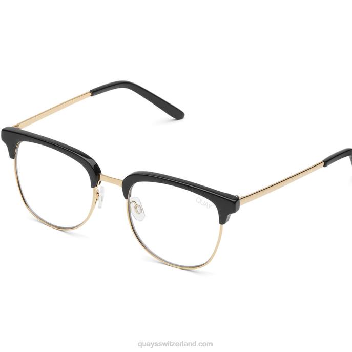 Quay sonnenbrille - ausweichend 00HB790 schwarz/gold klarQuay