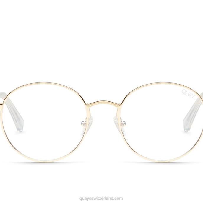 Quay sonnenbrille - ich sehe Sie 00HB781 gld/clrbltQuay