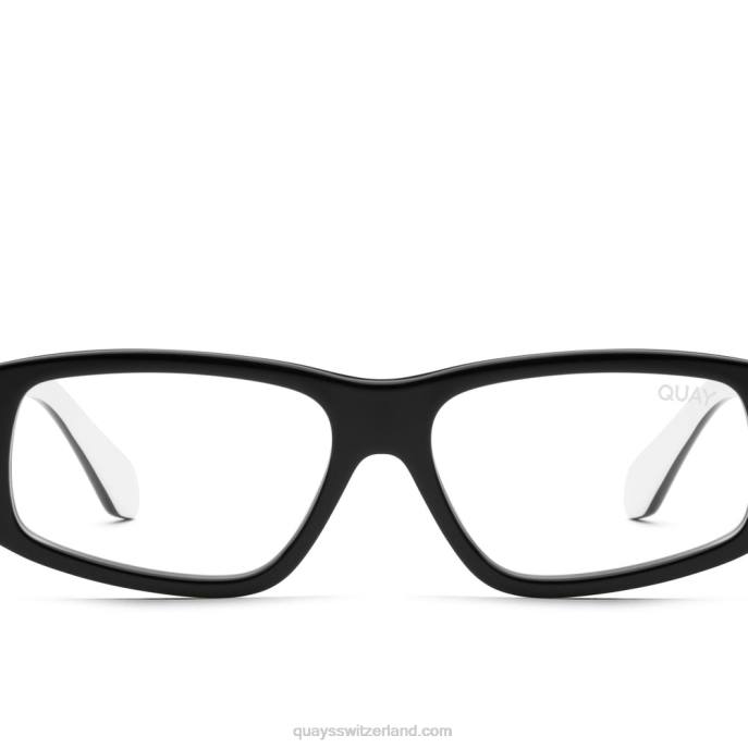 Quay sonnenbrille - kein neid 00HB739 schwarz weiß/klarQuay