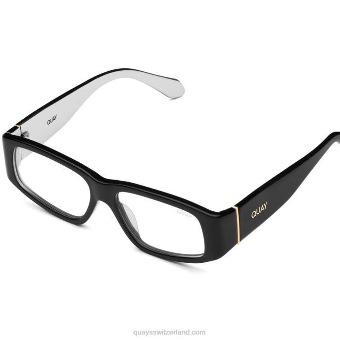 Quay sonnenbrille - kein neid 00HB739 schwarz weiß/klarQuay