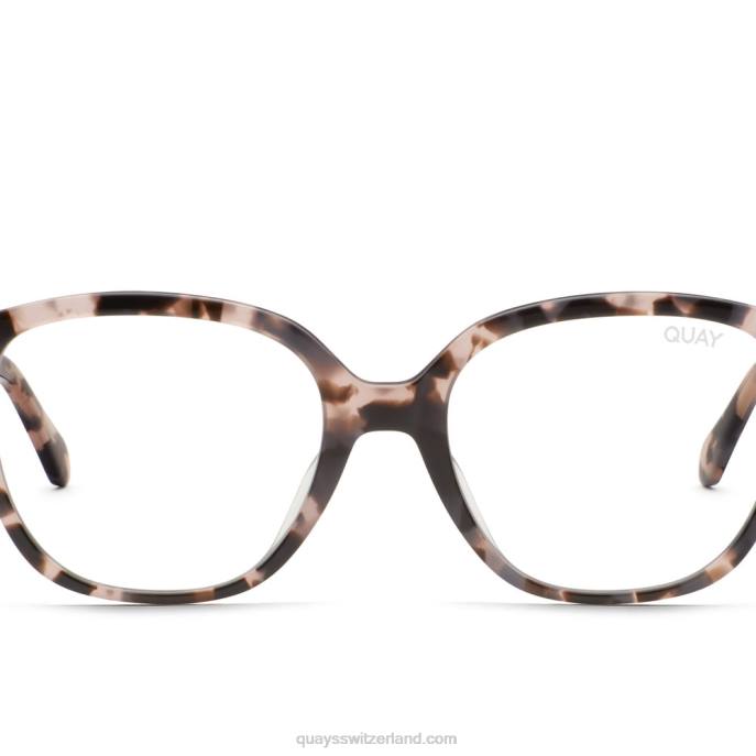 rufen Sie mich an 00HB795 milchig schildkröte/klarQuay - Quay brille