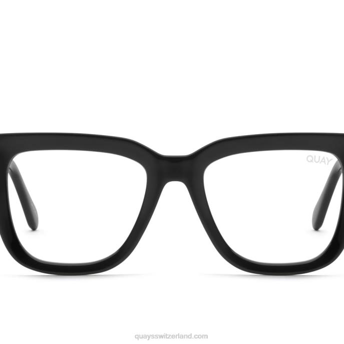 verdrahtete Abschrägung 00HB747 schwarz/klarQuay - Quay brille