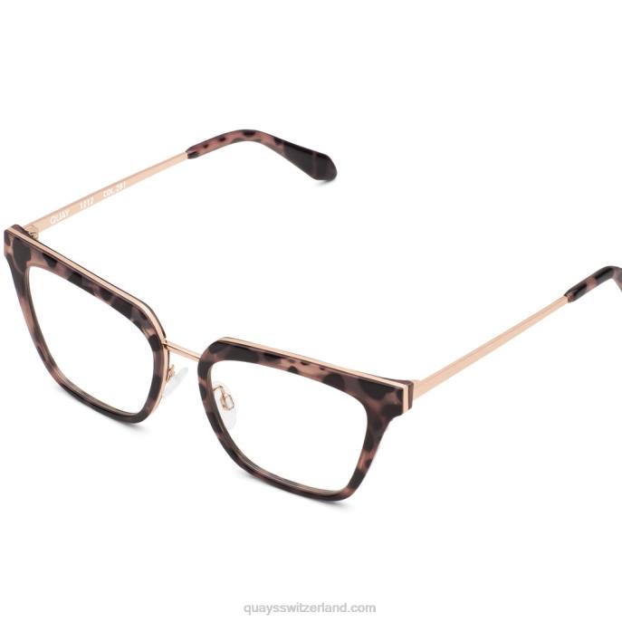 Quay sonnenbrille - CEO remixte rx 00HB335 Milchschildkröte/klarer EmpfangQuay