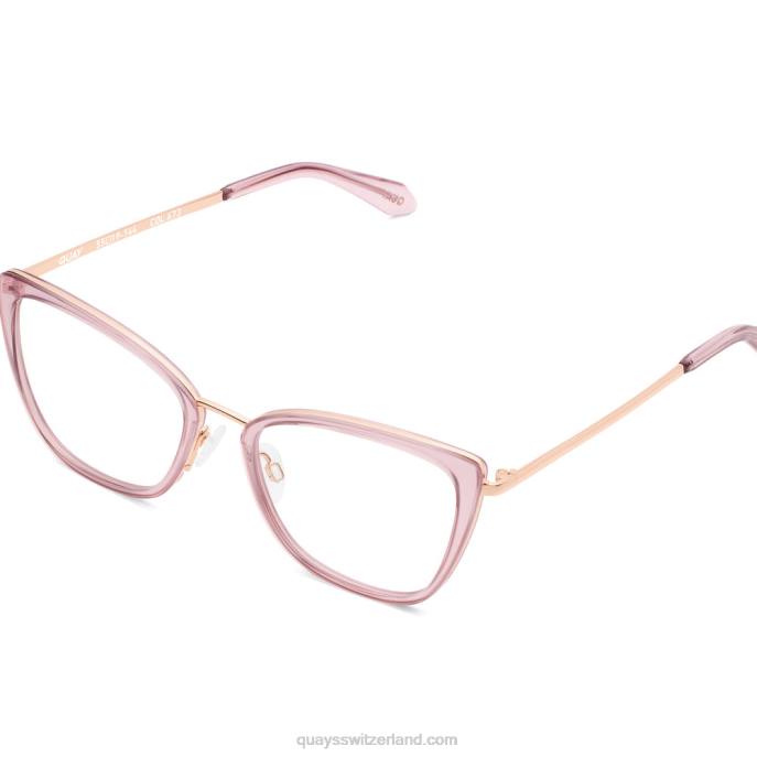 Clickbait rx 00HB319 rosa/klar empfQuay - Quay brille