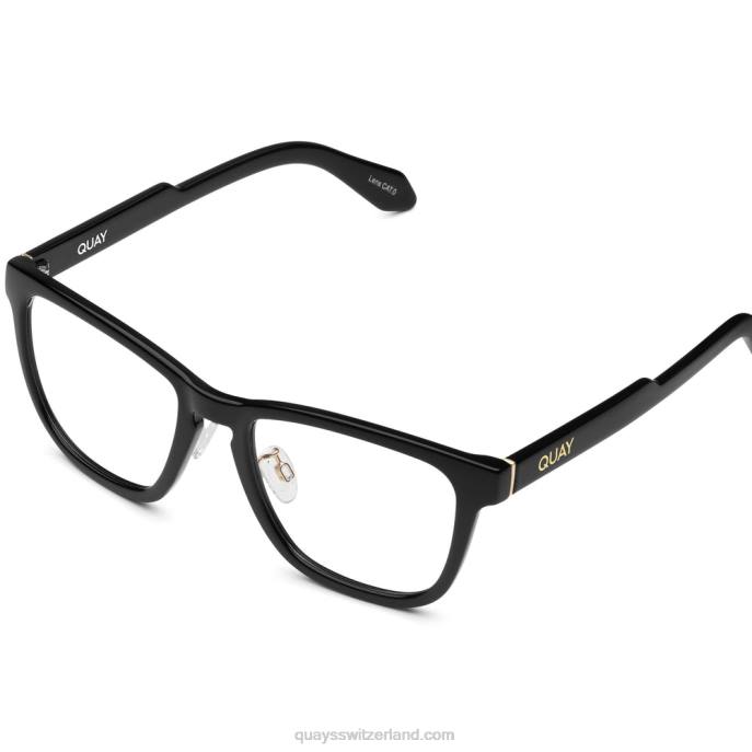 Quay sonnenbrille - Hardwire rx Low-Bridge-Fit 00HB374 schwarz/klar empfQuay