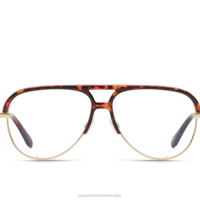 Quay sonnenbrille - High-Key-Remix-RX 00HB389 schildkröte/klar rxQuay