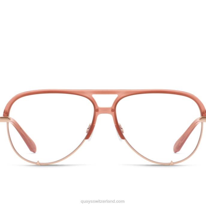 Quays Switzerland - High-Key-Remix-RX 00HB390 milchig rosa/klar rxQuay